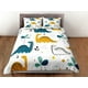 thumbnail image 3 of Dinosaurios Juego de Funda Nórdica Colcha de colores, Niños Juego de cama completo con, 3 of 3