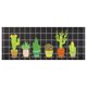 thumbnail image 1 of REGALWOVEN Juego de alfombra de cocina de cactus de 1 pieza, decoraciones de verano estilo casa de campo, alfombras de corredor con patrón negro 20" x 48", 1 of 6