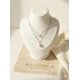 thumbnail image 2 of Collar Mallorca Doble Plata Fina 925,perla De Rio Y Circon Plateado, 2 of 3