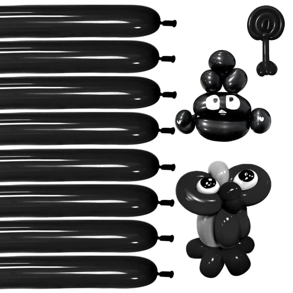 Globos KUULBELA, látex espesante, 260 W, negro, 100 unidades