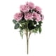 thumbnail image 5 of Ramo De Flores De Rosas Francesas Artificiales Boda Decoración Floral Para El Hogar Púrpura, 5 of 5