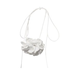 Ioensy - Gargantilla De Flores Para Mujer Cuello Gargantilla De Flores Fiesta Festival Halloween Blanco