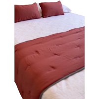 Todo Hogar Santiago De Chile - Set De Piecera Algondon Con Detalles Bordados + 2 Fundas De 45X45