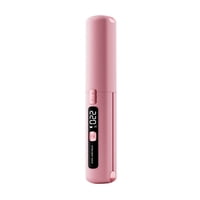 Xusx111 - Endresador De Pelo Inalámbrico Y Curler 2 En 1 Mini Ligero Y Pequeño Usb Recargable Con Batería De 4500Mah 10S Calefacción Rápida Cerámica Portátil Plancha De Hierro Para Viajar (Rosa)