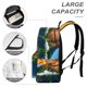 thumbnail image 4 of Lava-theme Backpack, Campus style schoolbag Bookbag with Adjustable Shoulder Straps And Large Zip Compartment, Unisex Travel Bags.42x30x15cm, 4 of 6