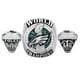 thumbnail image 1 of El anillo de águila de fútbol es un regalo ideal para los fanáticos de los deportes con un anillo dorado brillante, que rinde homenaje tanto a hombres como a mujeres., 1 of 5