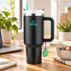 thumbnail image 2 of Mug Térmico Lemuria 1100 Ml Vaso Térmico Gran Capacidad Negro, 2 of 3