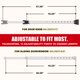 thumbnail image 4 of Tope de puerta SECURITYMAN 46‑120 cm con alarma de 120 dB ajustable, 4 of 7