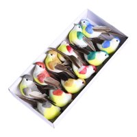 Magideal - 12X Estatua De Pájaro Para Decoración De Jardín De Pájaros, Pájaro Artesanal, Estatua De Animal, Estatuilla De Pájaro, Adorno De Pájaro Para Jardín De