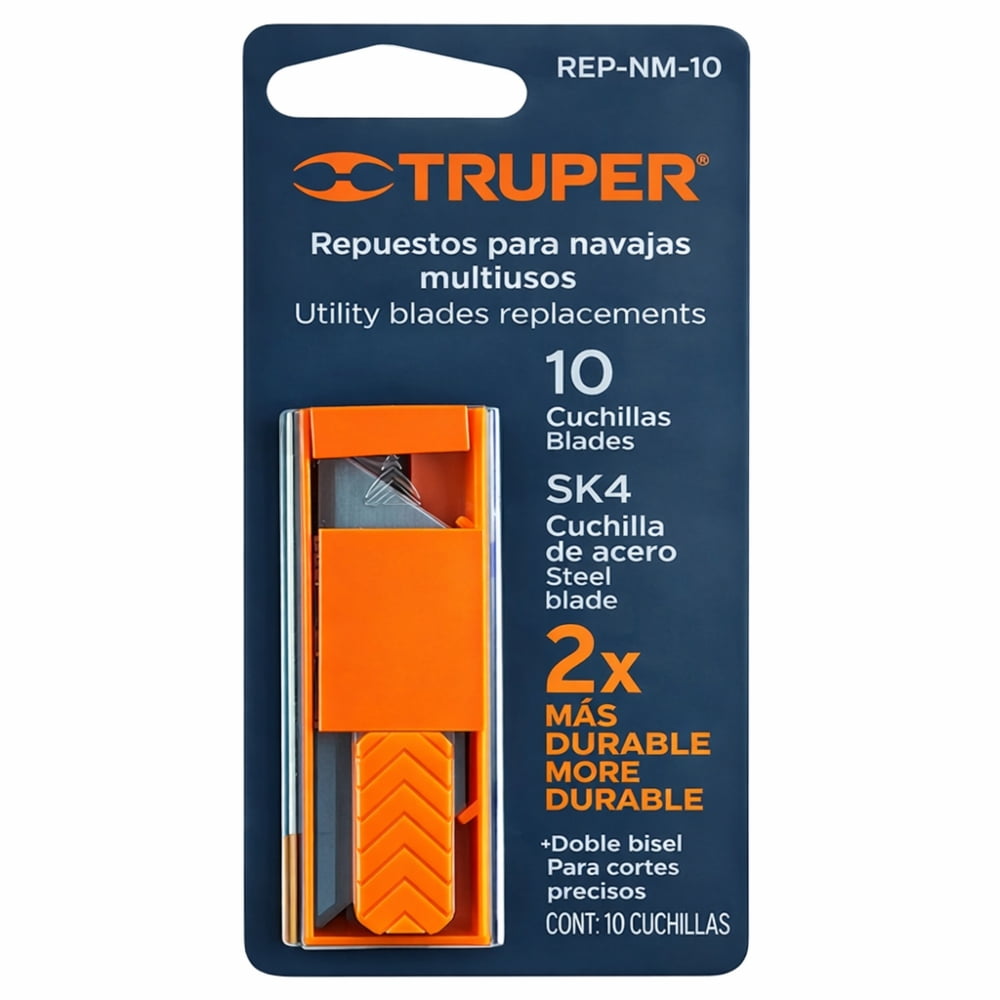 Cuchillas De Repuesto Cartonero Nv-7 Y Nm-6,7, 10pzs Truper