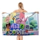 thumbnail image 1 of Mia y Codie Toalla de playa de secado rápido con diseño temático, regalo para mujeres y niñas, ideal para cumpleaños, fans, amantes de la música, uso en la playa o al aire libre, 78 × 180 cm, 1 of 6