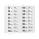 thumbnail image 1 of Etiquetas De Pila De Pesas, Pegatinas De Números De Peso De 20 A 195 Libras Para Entrenadores De Resistencia, 1 of 3