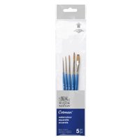 Faber Castell - Set 5 Pinceles Cotman Winsor & Newton Mango Corto V1