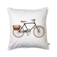 Tuyo Print - Cojín Bici Negra 45X45