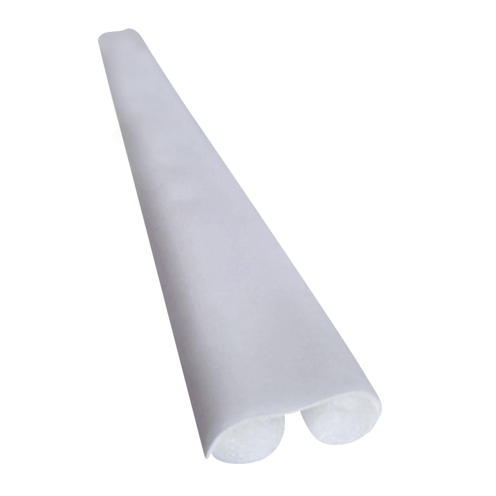 Magideal - Tapón De Tiro De Puerta Excluidor De Tiro Reducción De Olores De Luz De Ruido Tapón De Aire Frío Tapón De Tiro De Barrido De Puerta Delantera Interior , Blanco 95x10x3cm