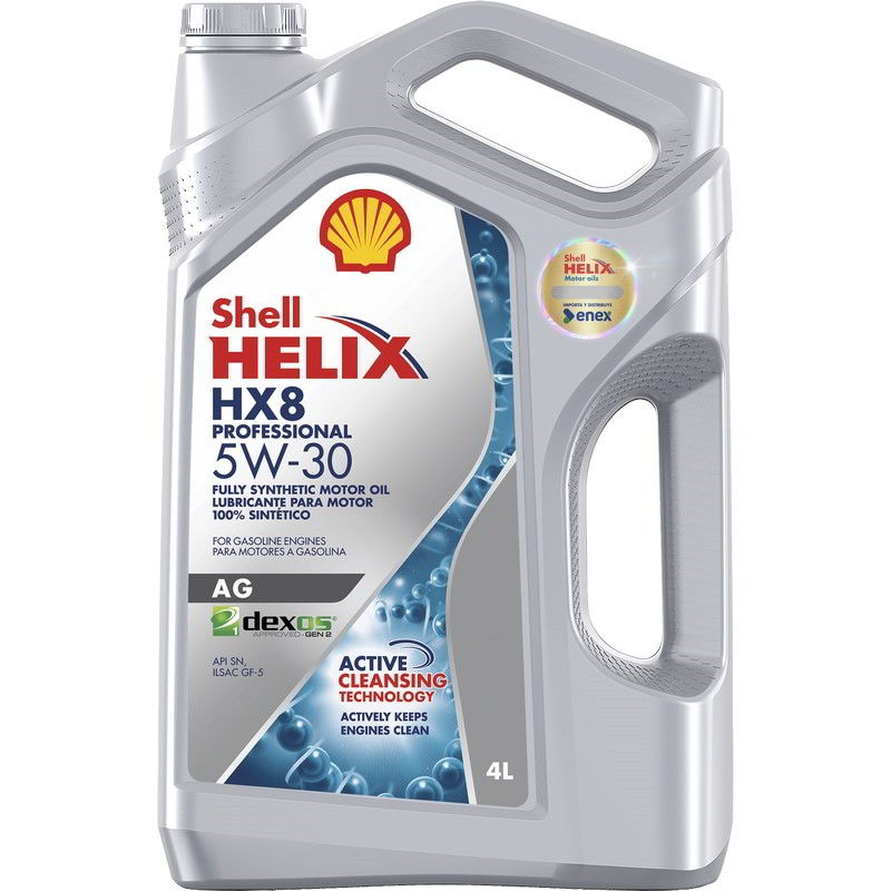 Aceite De Motor Sintetico 5w-30 Helix Hx8 Ag 4 Lts 4 L Shell