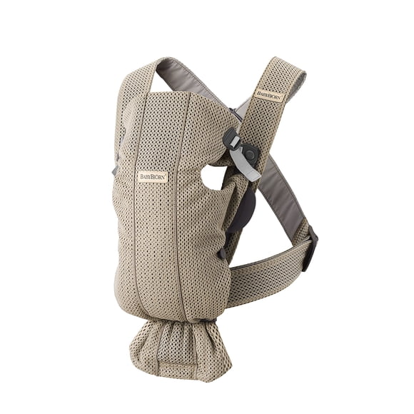 Portabebé BabyBjörn Mini 3D Mesh Grey Beige