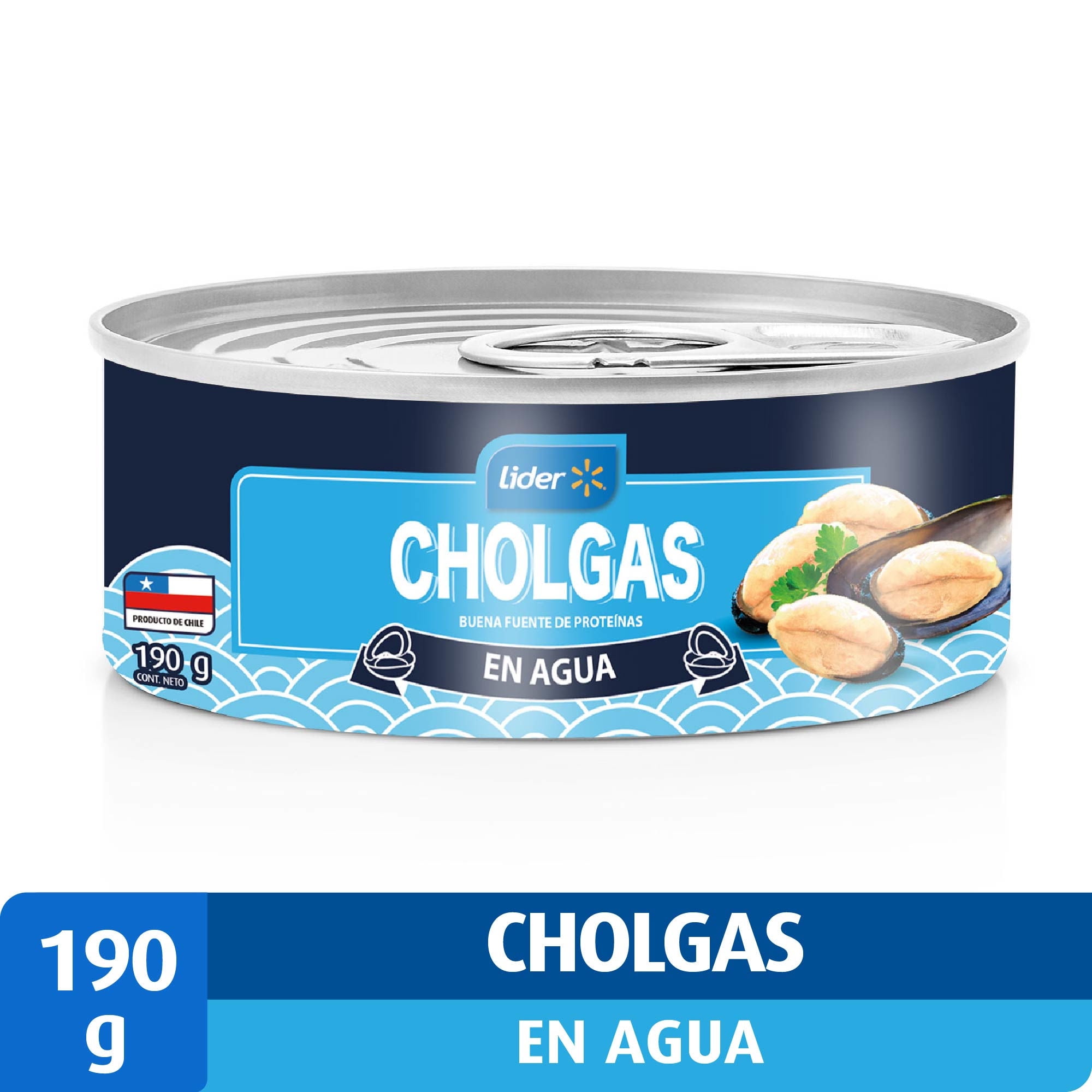 Cholgas Natural Lata Drenado 100 g - Neto 190 g Lider