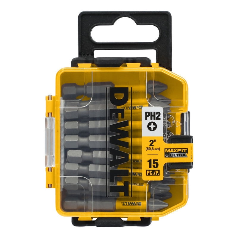 Genérico - Set 15 Puntas Phillips 2 Ph2 Maxfit Dewalt Dwa1ph2umf15