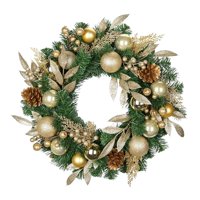 Bothyi - Corona Navideña Con Bolas Para Celebrar Festivales En Interiores Y Exteriores.