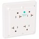 thumbnail image 1 of Receptáculo Leviton 21254-HW, 20 A, 125 V, de grado industrial, blanco, 1 of 4