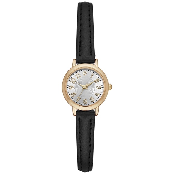 Reloj Mujer Time and Tru Analógico Dorado Correa Negra