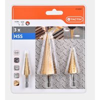 Tactix - Set De Brocas Escalonadas Hss 3 Piezas