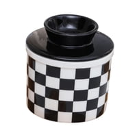 Bothyi - Recipiente De Almacenamiento De Cocina De Porcelana Para Mantequilla, Rejilla Cuadrada Para Mantequilla Fresca Y Untable