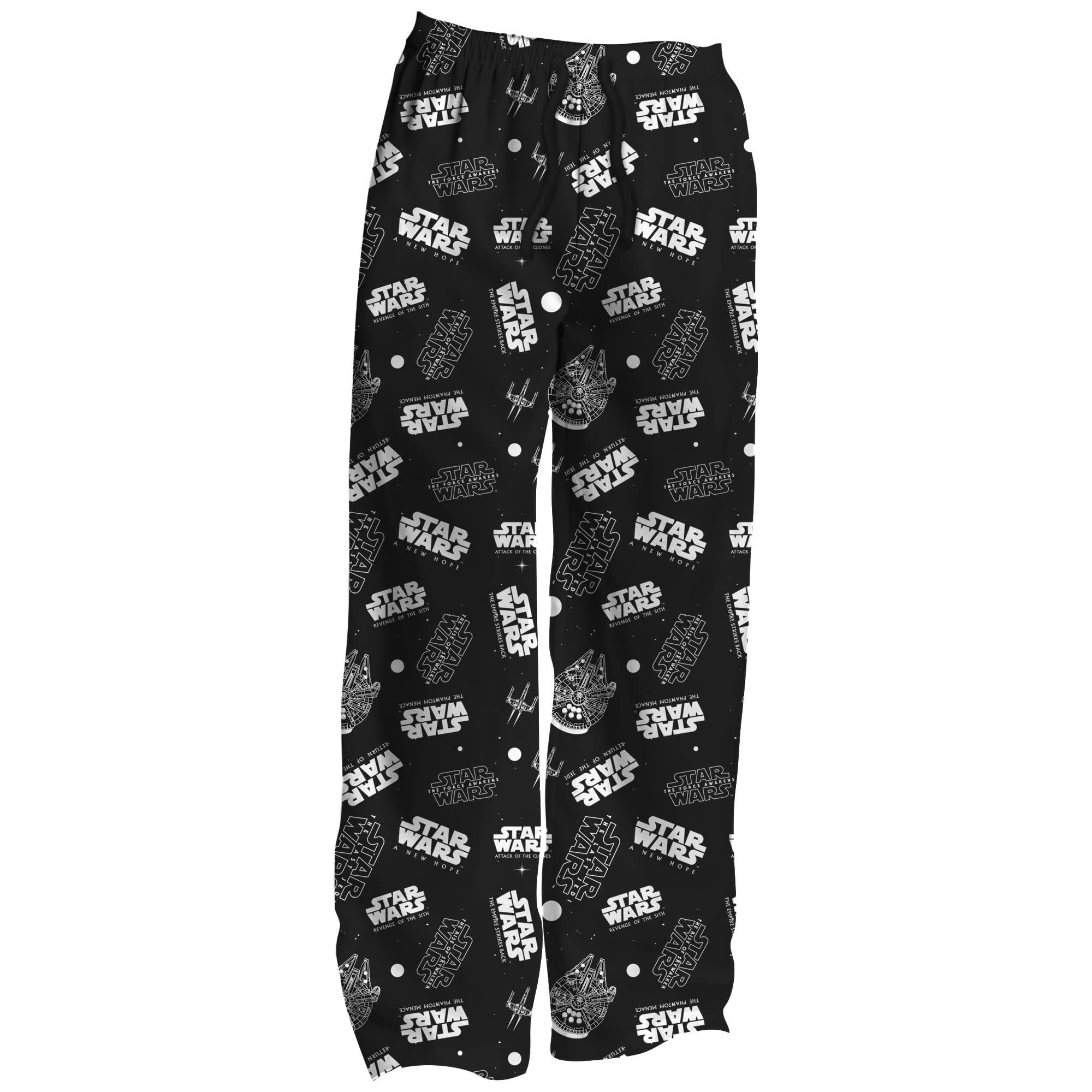 Pantalón De Pijama Mad Engine Star Wars Con Logo Y Naves, Negro, Xxl