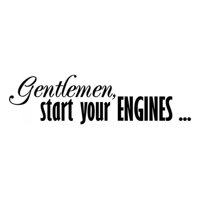 Rienda Libre Graphics - Decomural Gentlemen Start Your Engines Racing Ws-17714