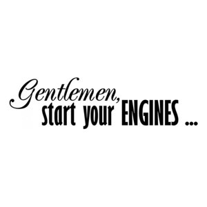 Rienda Libre Graphics - Decomural Gentlemen Start Your Engines Racing Ws-17714