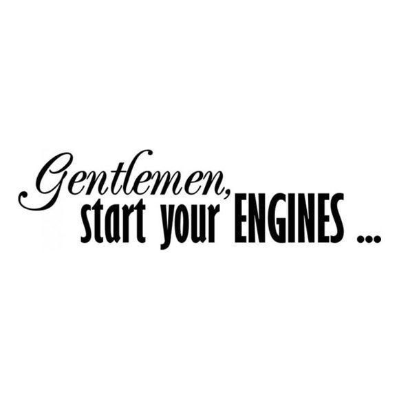 Decomural Gentlemen Start Your Engines Racing WS-17714