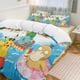 thumbnail image 3 of Comforter Set Queen Size Pokemon Island Time Set with 2 Pillowcases for All SeasonsBedding Set 3pcs for Kids Boys Girls Bedroom Decor Bed Sheets, 3 of 5