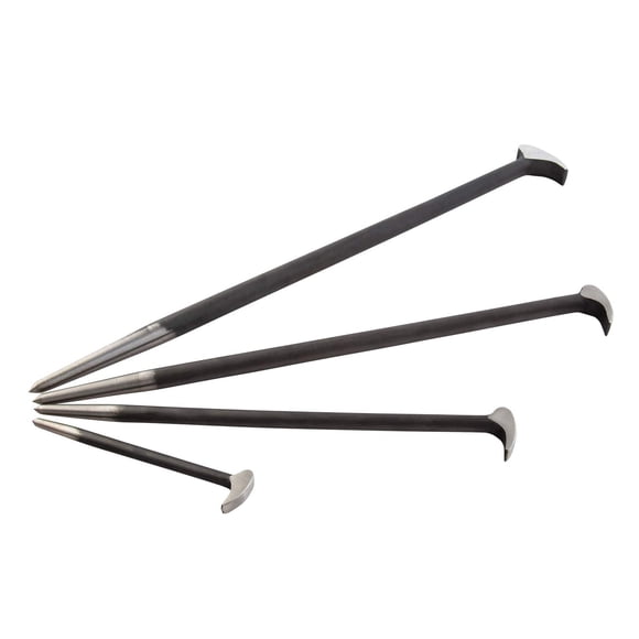 Set Pry Bar 9804 Con Cabezal Rodante De 15 Cm A 50 Cm 4 Unidades