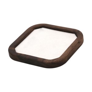 Ioensy - Bandeja De Exhibición De Joyas, Escaparate De Pulsera, Soporte Para El Hogar, Dormitorio, Joyería, Cuadrado Blanco