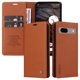 thumbnail image 3 of Funda Billetera de Cuero para Google Pixel 7A con Tarjetero y Soporte - Tapa Magnética Marrón, 3 of 6