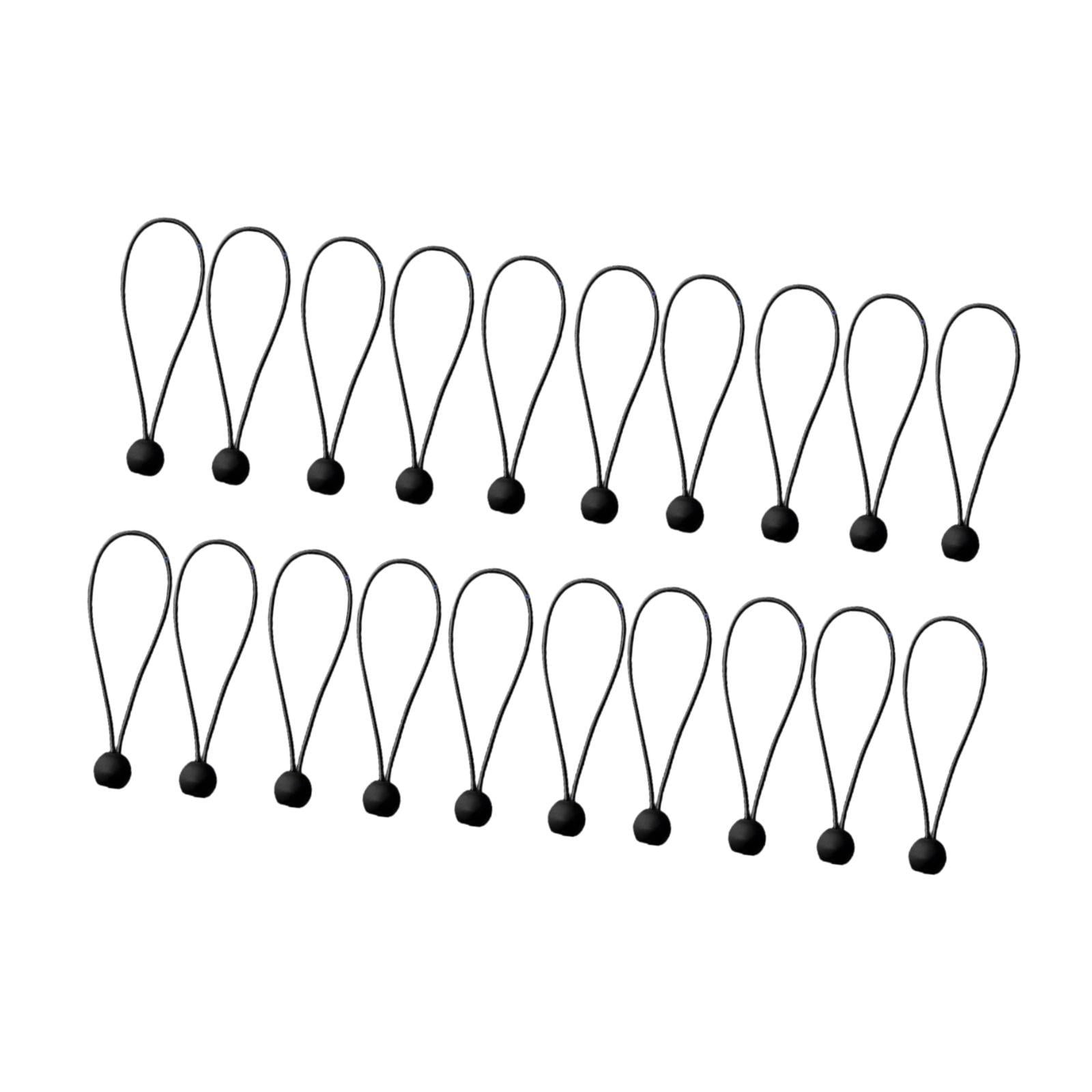 Magideal - 20x Bolas De Cordón De Cordón Correo De Lona, Correa Elástica De Bungee Elástica Multifuncional, De Servicio Pesado Para Acampar, Carpas Lonas Hogar 30 Cm