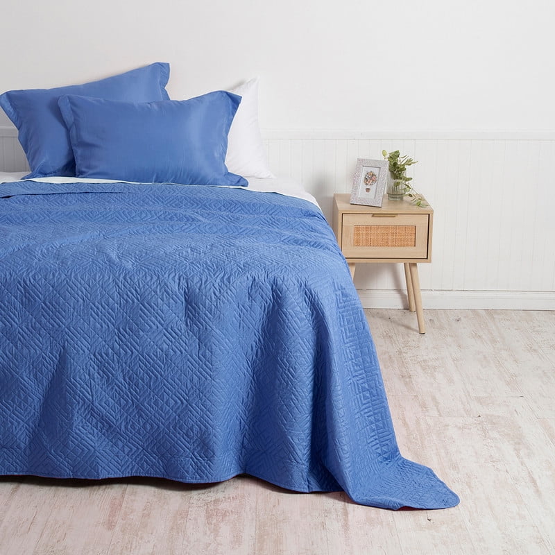Mashini - Quilt Cordoba Lisa 2 P Azul
