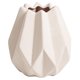 thumbnail image 4 of Flores Florero De Cerámica Decoración Del Hogar Planta Flores Florero Geométrico Blanco Cremoso, 4 of 5