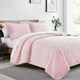 thumbnail image 1 of Cubrecama Quilt Reversible Queen 228x228 Cm Más Fundas Almohada Rosa Blanco, 1 of 3
