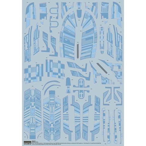 Set De Pegatinas Amt Star Trek: La Nueva Generación Del Uss Enterprise Ncc-1701-D