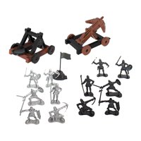 Bothyi - Figura De Acción De Soldado De Caballero Medieval De Plástico Infantería Del Ejército Con Carros C