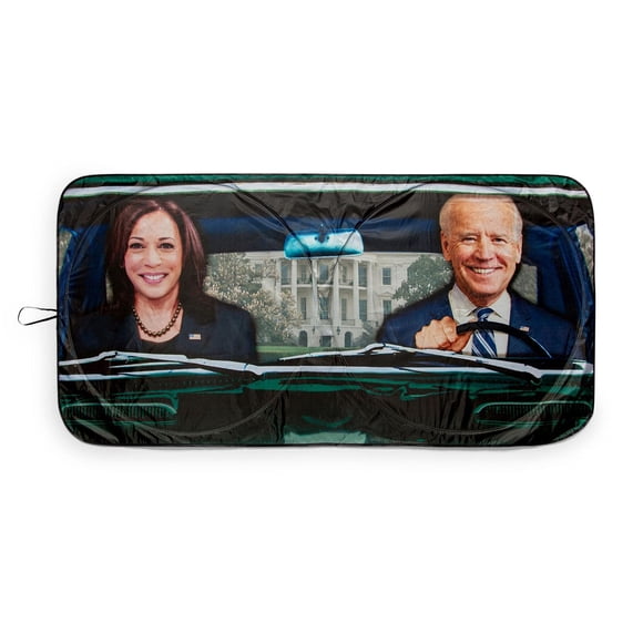 Parasol, parabrisas, presidente Biden, vicepresidente Harris Cars, 64 x 32 pulgadas