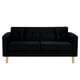 thumbnail image 1 of Sofa New Retro 3C Felpa 05 Negro, 1 of 6
