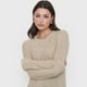 thumbnail image 3 of Sweater Mujer Cinta Color Arena Corona, 3 of 5