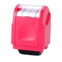 Magideal - Sello De Rodillo Para Practicar Líneas Discontinuas De Escritura A Mano, Sello De Rodillo Para Estudiantes, Hogar, Jardín De Infantes, Oficina, Hogar, Adultos Rojo