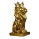 thumbnail image 3 of Estatua Moderna De Cabeza De León, Figurita De Animal, Artesanía De Resina Para Estantería De Escritorio Aureate, 3 of 5