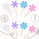 thumbnail image 4 of 28 piezas de adornos para magdalenas con forma de copos de nieve para niños, baby shower, cumpleaños, 4 of 7