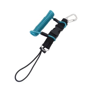 Ioensy - Buceo Bobina Cordón Correa Cuerda De Seguridad Para Deportes Acuáticos Subacuáticos Snorkel Azul