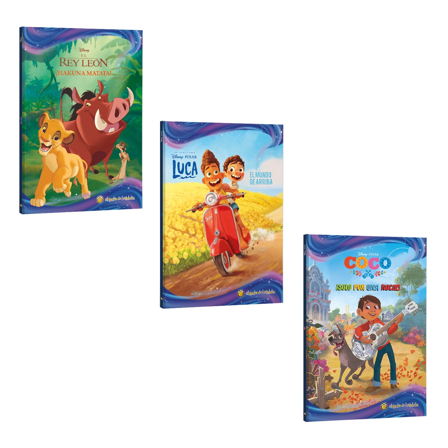 Editorial Guadal - Pack Libros Peliculas -rey León,luca,coco